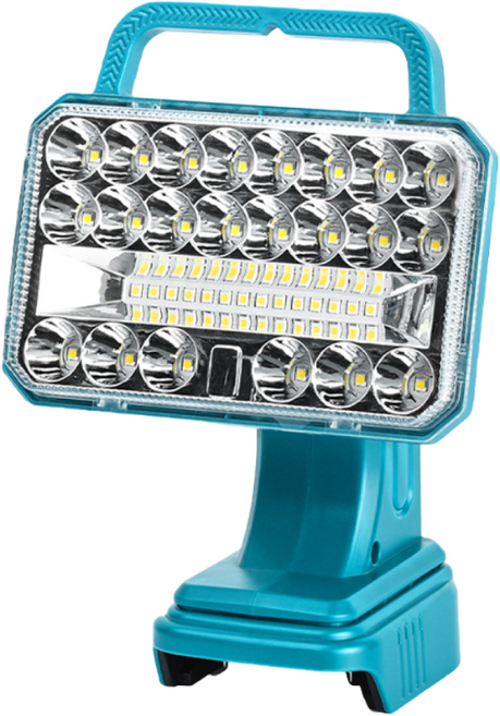 다구해 호환 마끼다 18V LED 충전 작업등 라이트 손전등 캠핑등 낚시등 USB 포트 내장 (베어툴), 1개