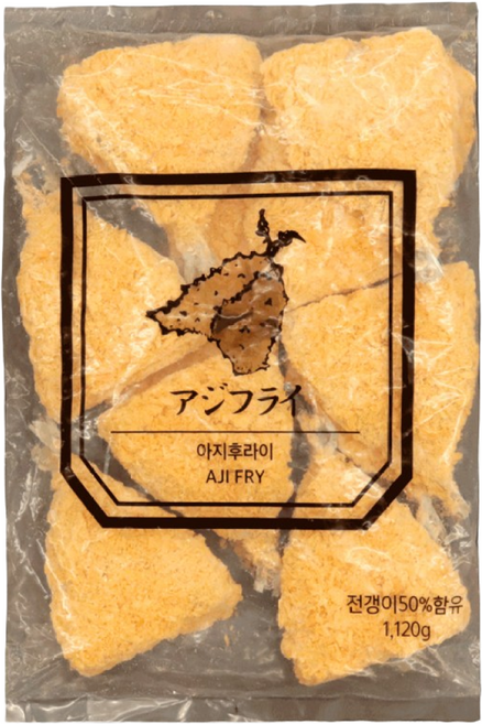 오지상구루메 아지후라이 1120g 16ea 생선까스 생선튀김, 1.12kg, 1개