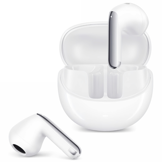 QCY 에일리 버즈 프로 세미 인이어 ANC 블루투스 이어폰, 화이트, HT10