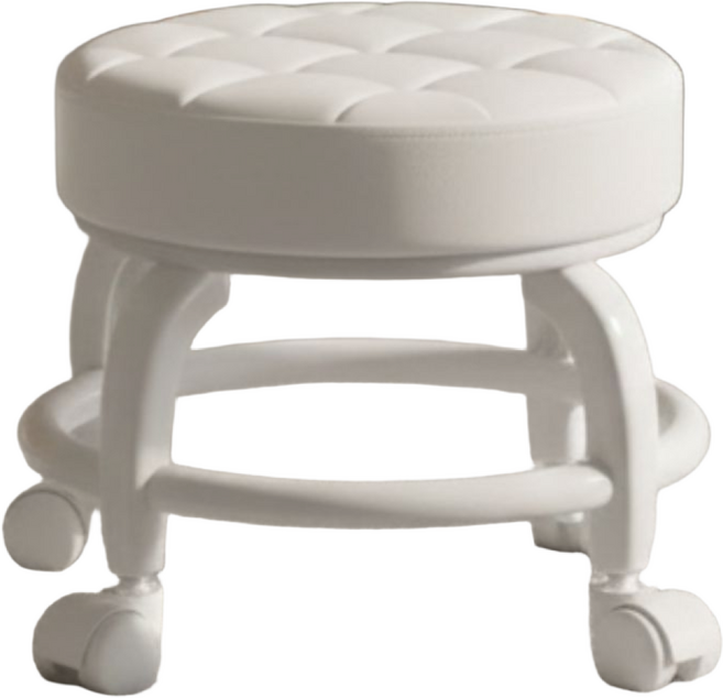 유또 앉은뱅이 걸레 청소 바퀴 보조 의자, 1개, 베이지