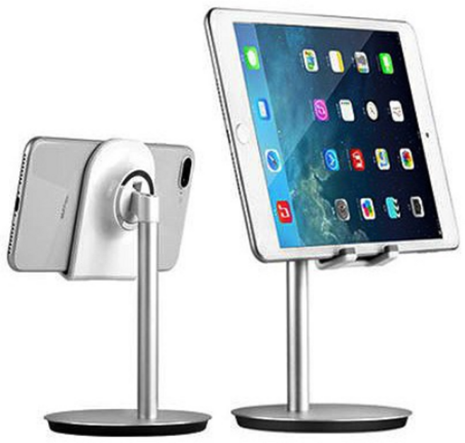 각도조절 스마트폰 태블릿 스탠드거치대 S1, 실버, GS10001