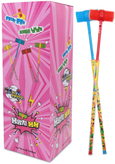 뿅망치 뿅뿅 구슬초코 13g, 16개