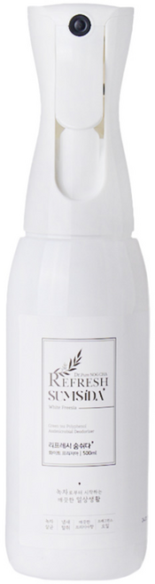 리프레시 숨쉬다 아기옷 섬유 실내 범용 탈취제, 화이트프리지아(화이트), 1개, 500ml