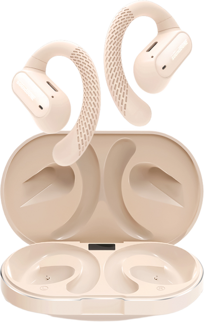 사운드본 골전도 블루투스 이어폰 오픈형 무선 에어전도 스포츠 핸즈프리 SE01, 베이지1+1