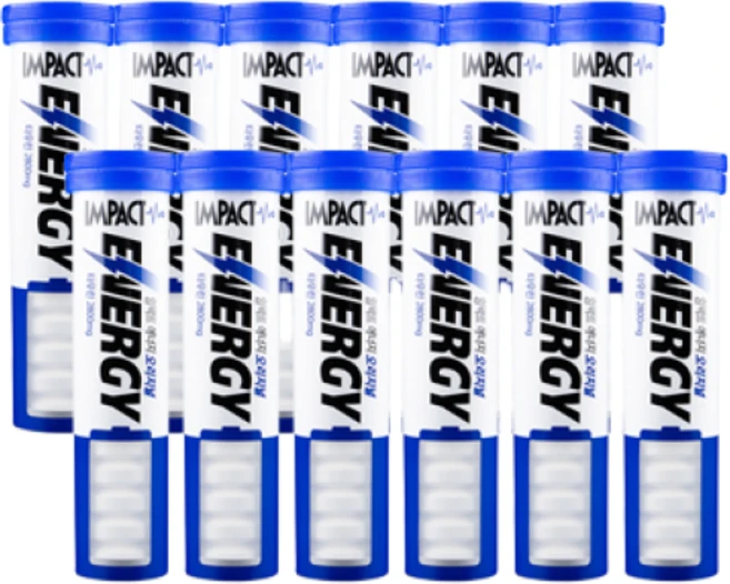 임팩트 에너지 포도당 캔디 오리지널 12개 스포츠 사탕 타우린 비타민C 운동 부스터, 33g - 쿠팡