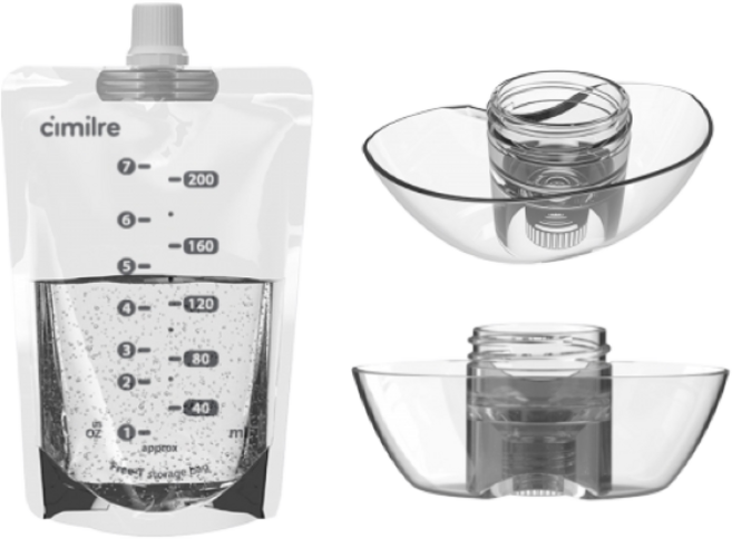 시밀레 프리티3 전용 프리티팩 유축세트 (프리티팩 10매+팩커넥터), 1개