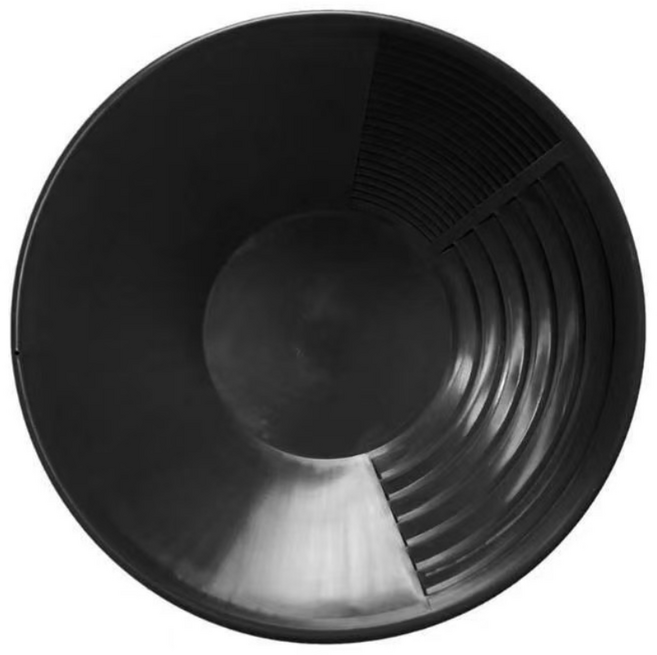 사금 채취 패닝 접시 사금채취 장비 도구 금 추출 캠핑 레저 등산 강 하천 주말 취미 생활, 블랙, 1개