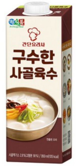 정식품 간단요리사 구수한 사골육수 950mlx6팩, 6개, 950ml