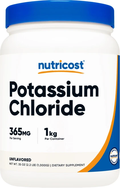 뉴트리코스트 포타슘 클로라이드 365MG 1kg 무맛 1병, 1개 - 쿠팡