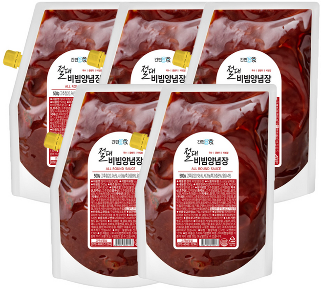 [간편한식] 절대비빔양념장 세트, 500g, 5개