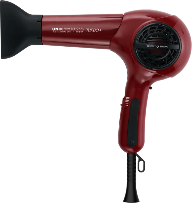 유닉스 UN-A1330N 국산 강력한 풍량 드라이기 터보 스위치 빠른건조 UN-1330N, 레드