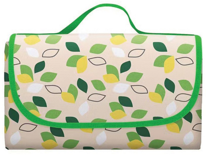 모두일상 접이식 방수 피크닉매트 대형 체크 휴대용 캠핑 돗자리, 나뭇잎