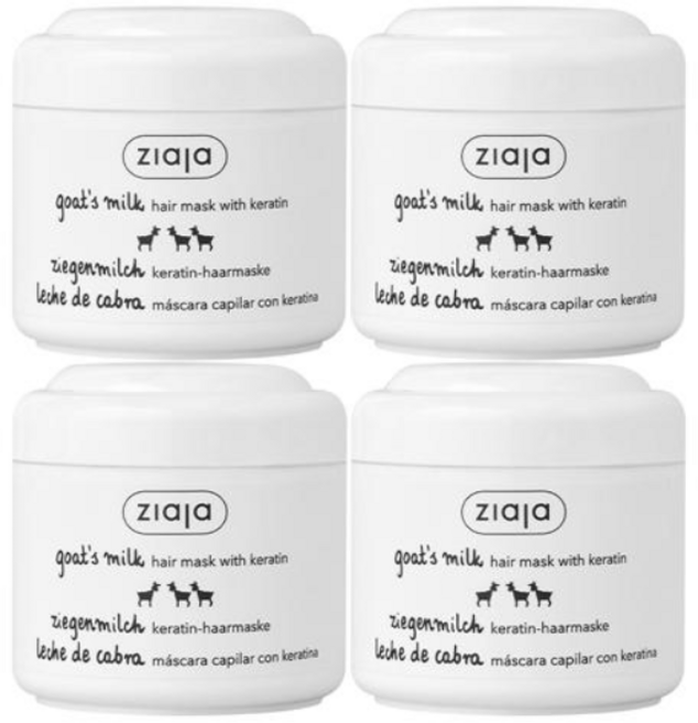 지아자 산양유 케라틴 헤어마스크, 200ml, 4개
