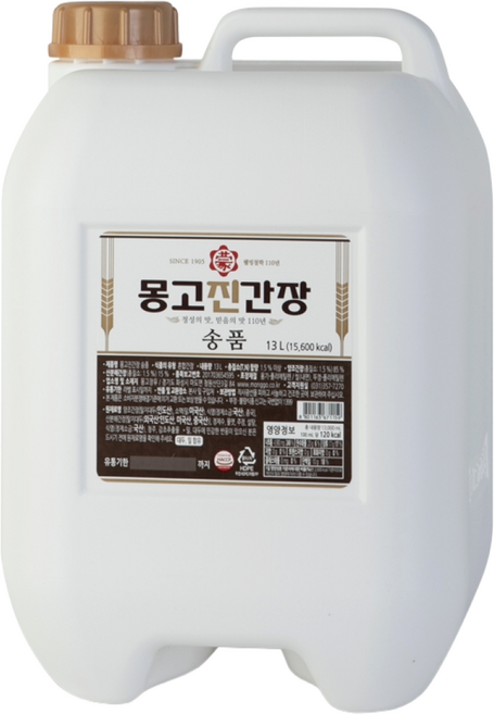 몽고진간장 송품, 13L, 1개
