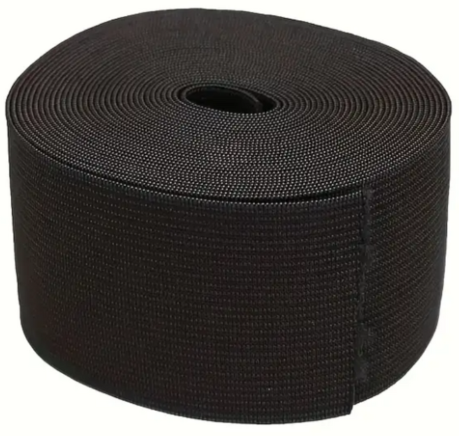 두꺼운 고탄성 밴드 가로 4/6/8/10/15/20/25/30/40/50mm 세로 400cm, 1개, 블랙30mmx400cm