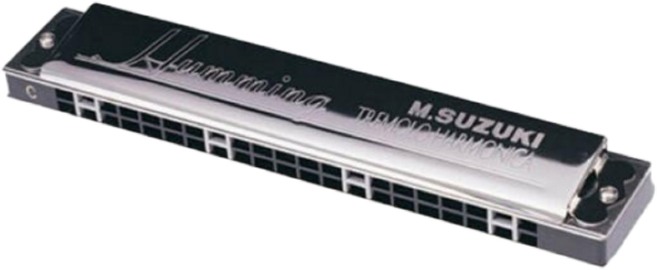 SUZUKI 스즈키 복음 하모니카 허밍 SU-21, 실버, C, 1개