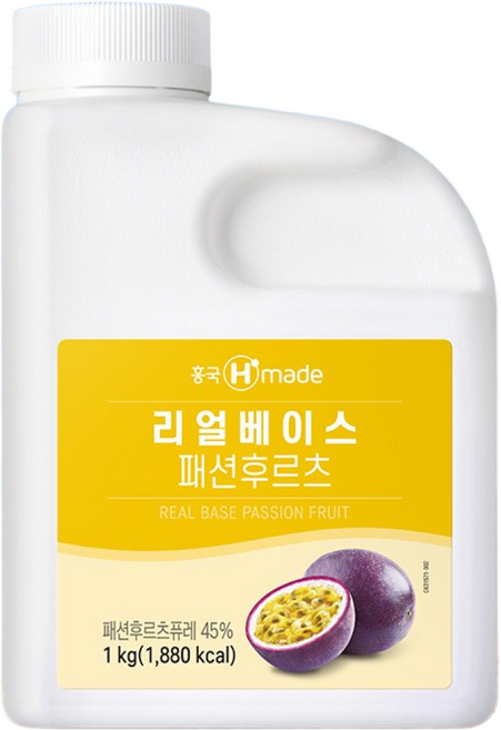 흥국 리얼베이스 패션후르츠 1kg, 1L