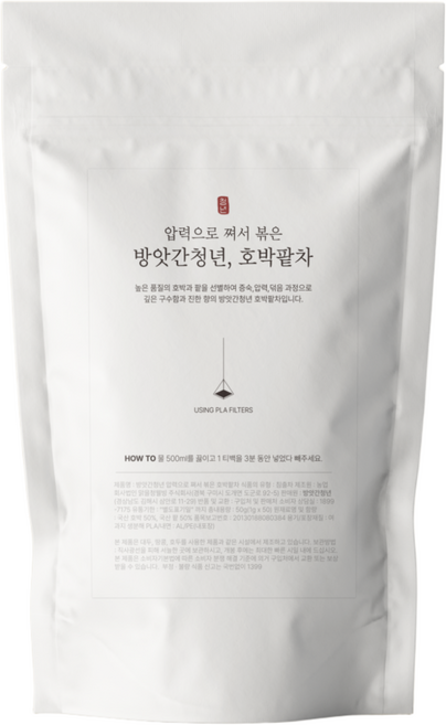 방앗간청년 압력으로 볶아 특별한 호박팥차 티백 삼각티백, 1g, 50개입, 1개