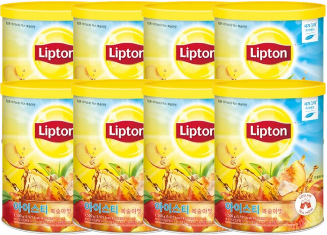 립톤 아이스티 복숭아 1.5kg 8개