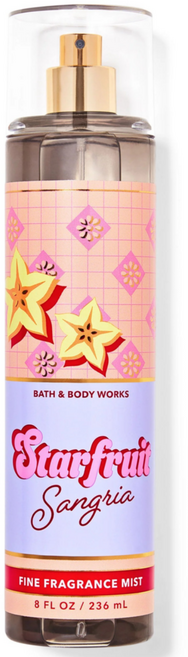 [Bath and Body works] 배스앤바디웍스 BBW 향기로운 스타프루트 샹그리아, 1개, 236ml, 바디미스트