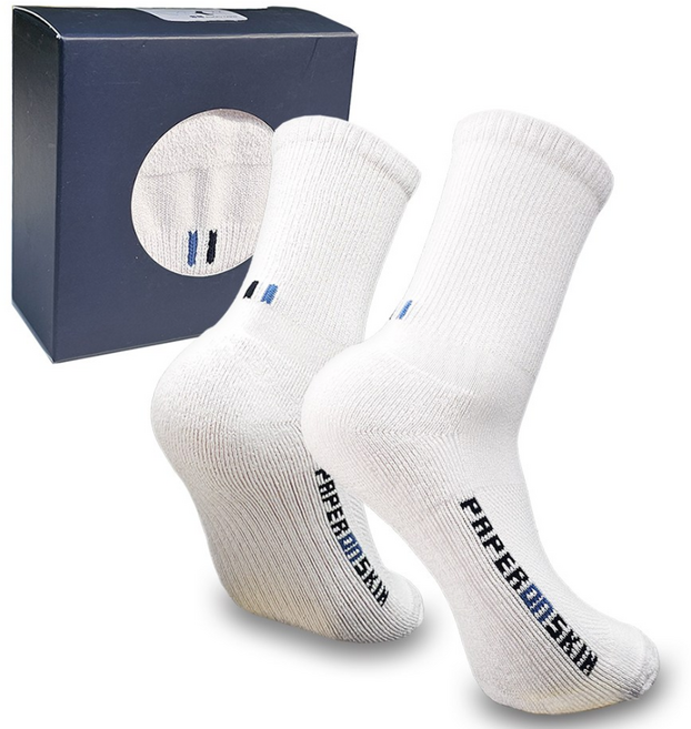 쿠션 논슬립 통기성 종이섬유 중목 스포츠 양말 - 골프 러닝 헬스 빅사이즈용 프레쉬핏, 남성중목(255-275), 1켤레