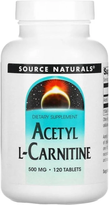 소스내추럴스 아세틸 L카르니틴 500mg 120정, 1개 - 쿠팡