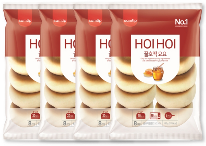 삼립 요요꿀호떡, 192g, 4개