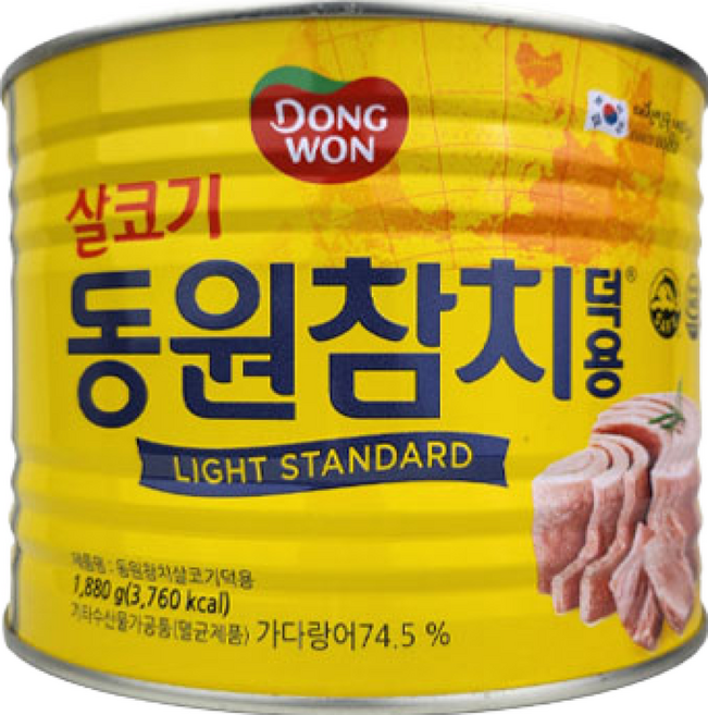동원참치 살코기 라이트 스탠다드 덕용, 1.88kg, 1개