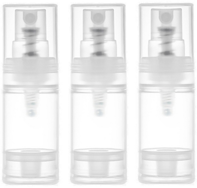 닥터보틀 진공 스프레이 여행용 화장품 소분용기, 3개, 15ml 투명