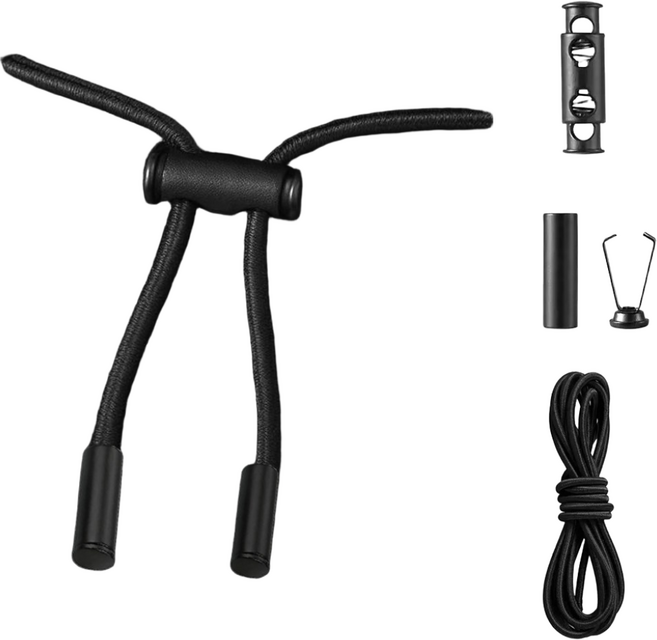 슈리팜 바지 후드 조임끈 셀프 교체 슬립온 허리 밴드, 2개, 블랙