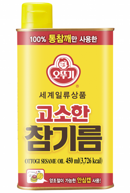 오뚜기 고소한 참기름, 450ml, 1개