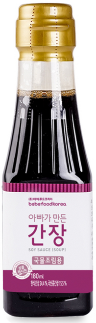 베베푸드 아빠가 만든 간장 국물조림용, 180ml, 1개, 한식 간장