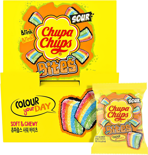 츄파춥스 사워 바이츠 캥거루 박스 젤리 20개입, 484g, 1개