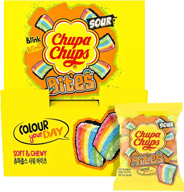 츄파춥스 사워 바이츠 캥거루 박스 젤리 20개입, 484g, 1개 - 쿠팡