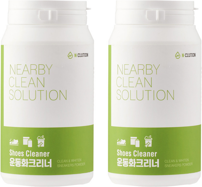 앤클루션 운동화 신발클리너 클리닝 슈즈 스니커즈 컨버스 얼룩 찌든때 오염제거 세탁 비닐세탁기, 2개, 360g