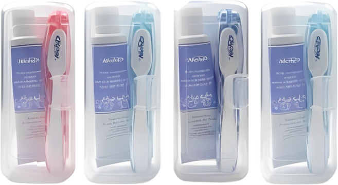 니치 여행용 칫솔 세트X4세트(전용케이스포함), 4세트