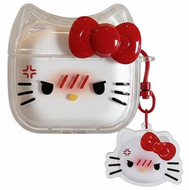 에이오올비 앵그리 키티 에어팟 케이스, 에어팟 1/2