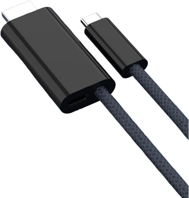 오토림 C타입 to HDMI PD 케이블 | 100W 고속충전+영상출력 동시지원 | 4K 미러링, 1.8m, 1개