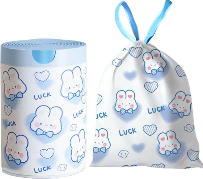 라플렌느 쫀쫀한 차량용 쓰레기봉투, 행복토끼, 100개