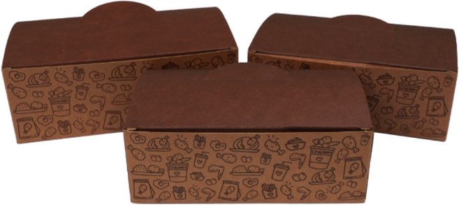 알뜰형 화이트지 크라프트 치킨박스 200매 상자 닭강정 포장용기 배달, 1개