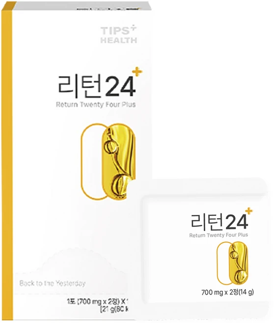 팁스헬시 리턴24 흰강낭콩 차가버섯 라이코펜, 1개, 14회분 - 쿠팡