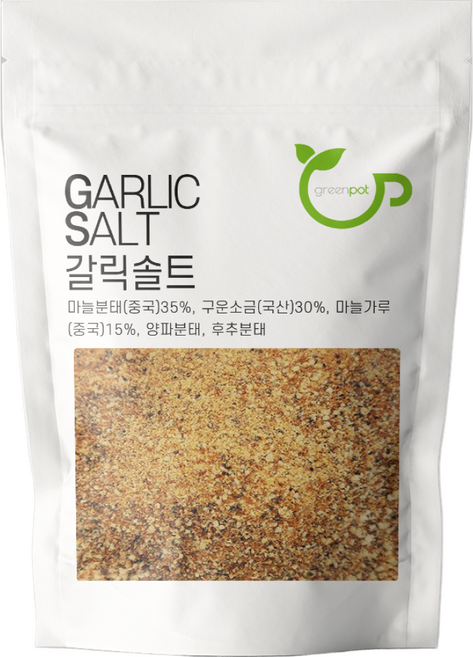 그린팟 시즈닝 선택형, 갈릭솔트500g, 1개, 500g