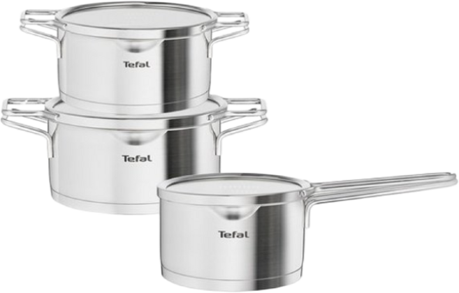 테팔 인덕션 노르디카 냄비 3종세트, 스테인레스 스틸, 1개, 3종(편수16+양수20+곰솥24)