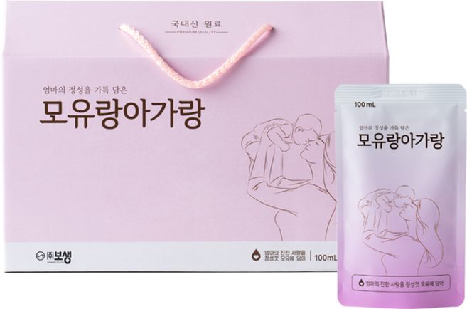 보생 모유랑아가랑 (모유수유 필수템) 100ml, 30개