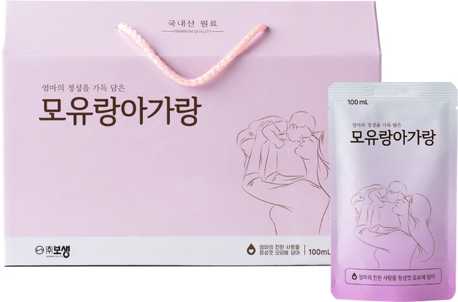 보생 모유랑아가랑 (모유수유 필수템) 100ml, 30개 - 쿠팡