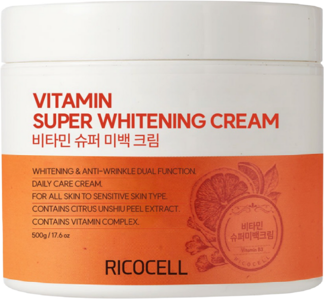 리코셀 비타민 슈퍼 미백 크림, 500g, 1개