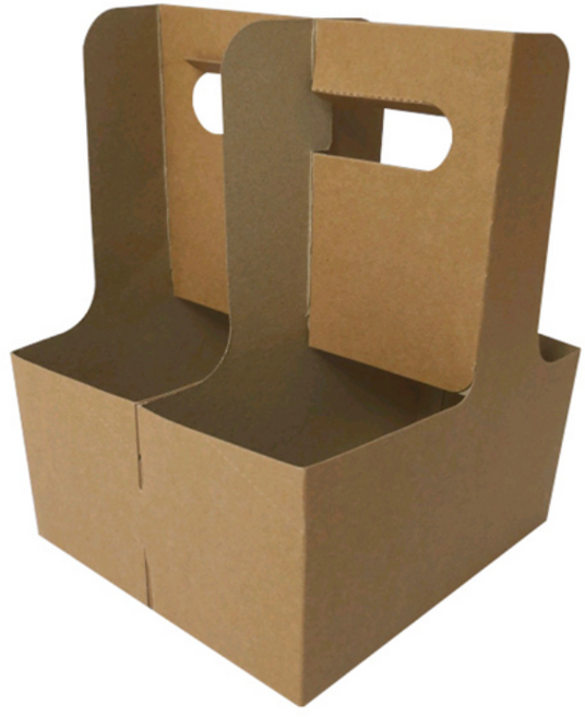 [불꽃 합지 컵캐리어] - 테이크아웃 2구 컵캐리어, 1개, 200개입