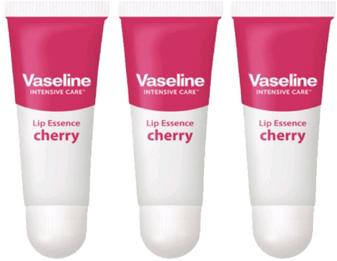 바세린 인텐시브 케어 립 에센스, 체리향, 10ml, 3개