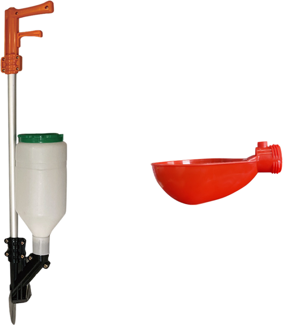 비료 주입기 파랑 투입기 추비 수동 파구처리 살포기 정량투입기 텃밭 비료주는기계, 주황 비료투입기(대성농자재), 1개