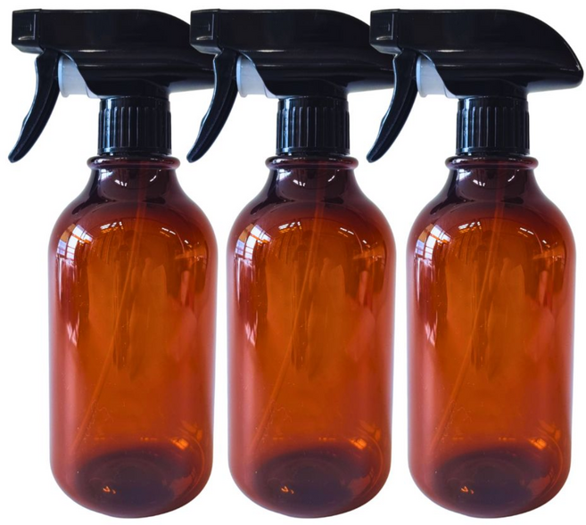 500mL 스프레이 갈색 공병 / 28파이 건스프레이, 3개, 구성